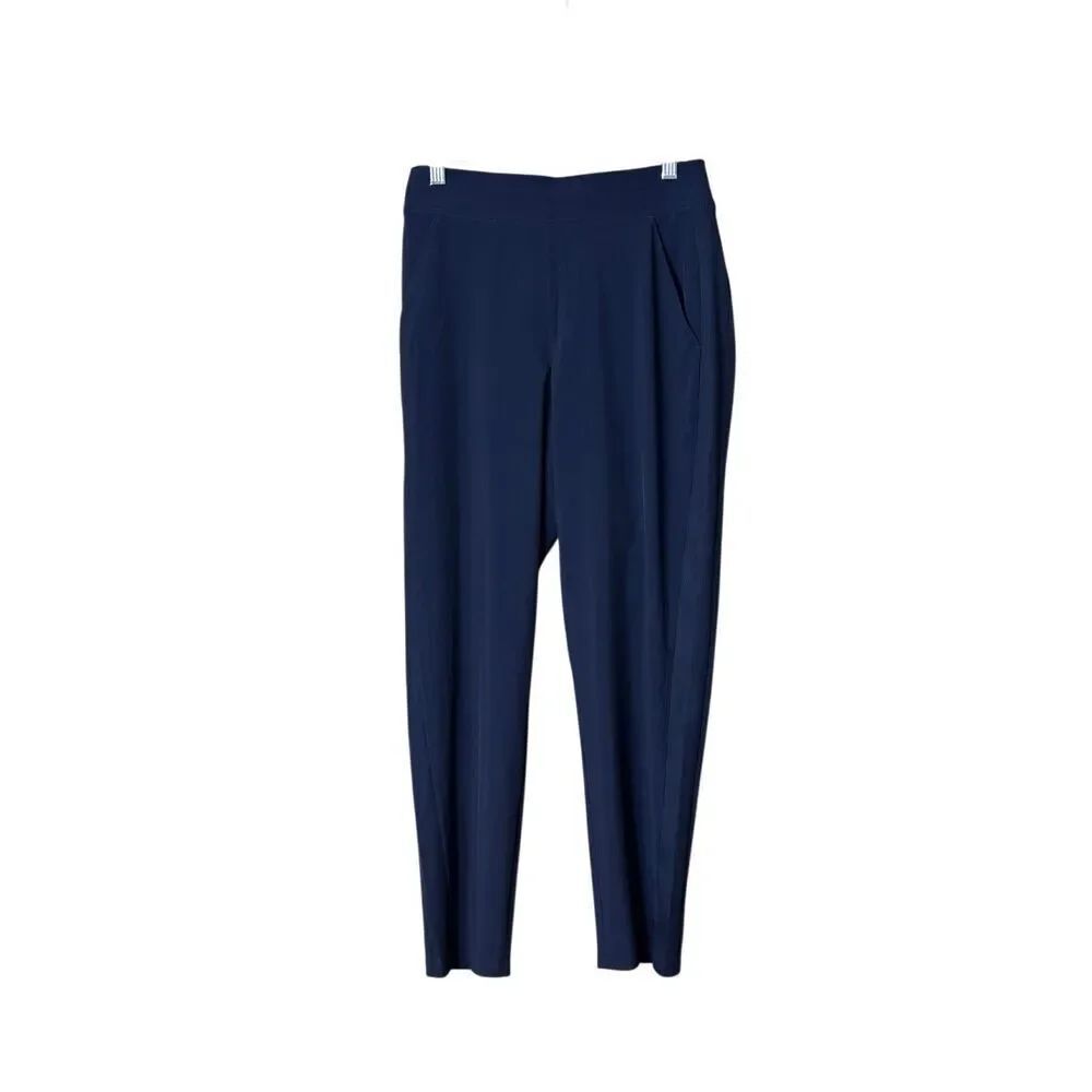 Athleta Brooklyn Mid Rise Ankle Pant navy blue size 4